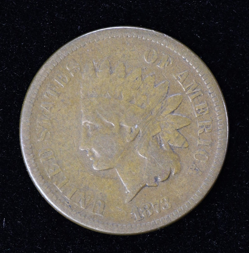 1873 Indian Head Cent "Open 3" **Semi-Key: 11,676,500 Minted** Obverse