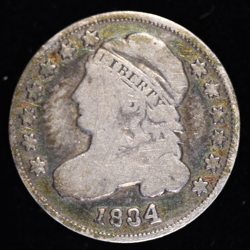 Toned 1834 Capped Bust Dime Obverse