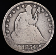 1854-O Seated Liberty Half Dollar Obverse