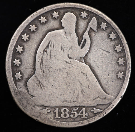 1854-O Seated Liberty Half Dollar Obverse
