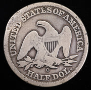 1854-O Seated Liberty Half Dollar Reverse
