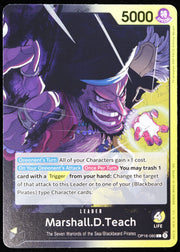 Marshall.D.Teach OP16-080 Regular Art, Leader Card Nonfoil One Piece Card Game card front