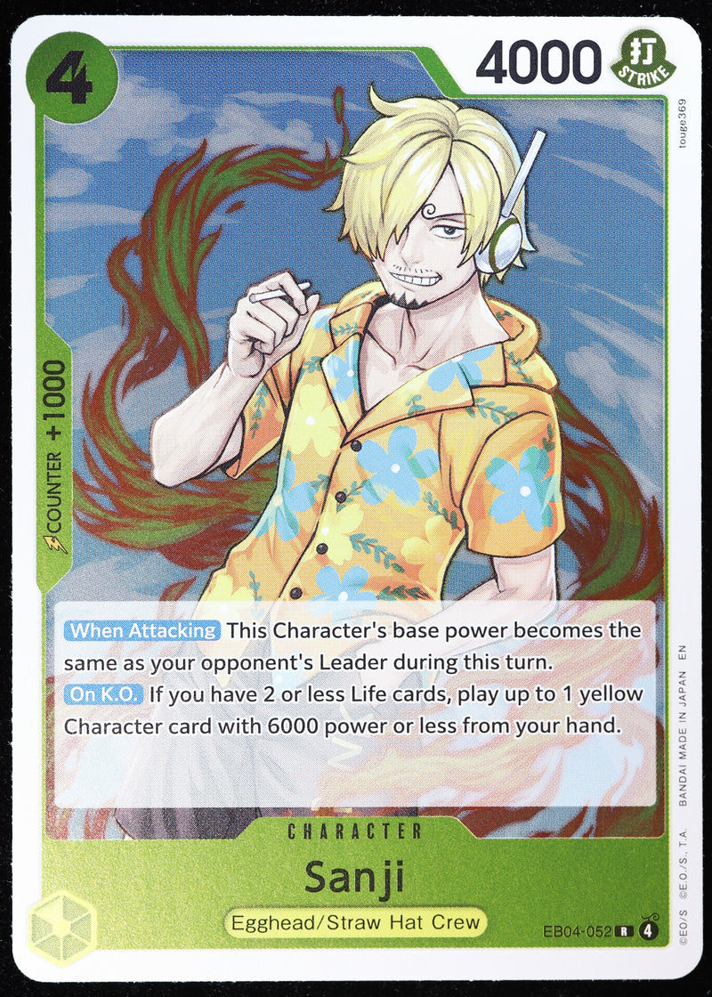 Sanji EB04-052 Regular Art Foil One Piece Card Game card front