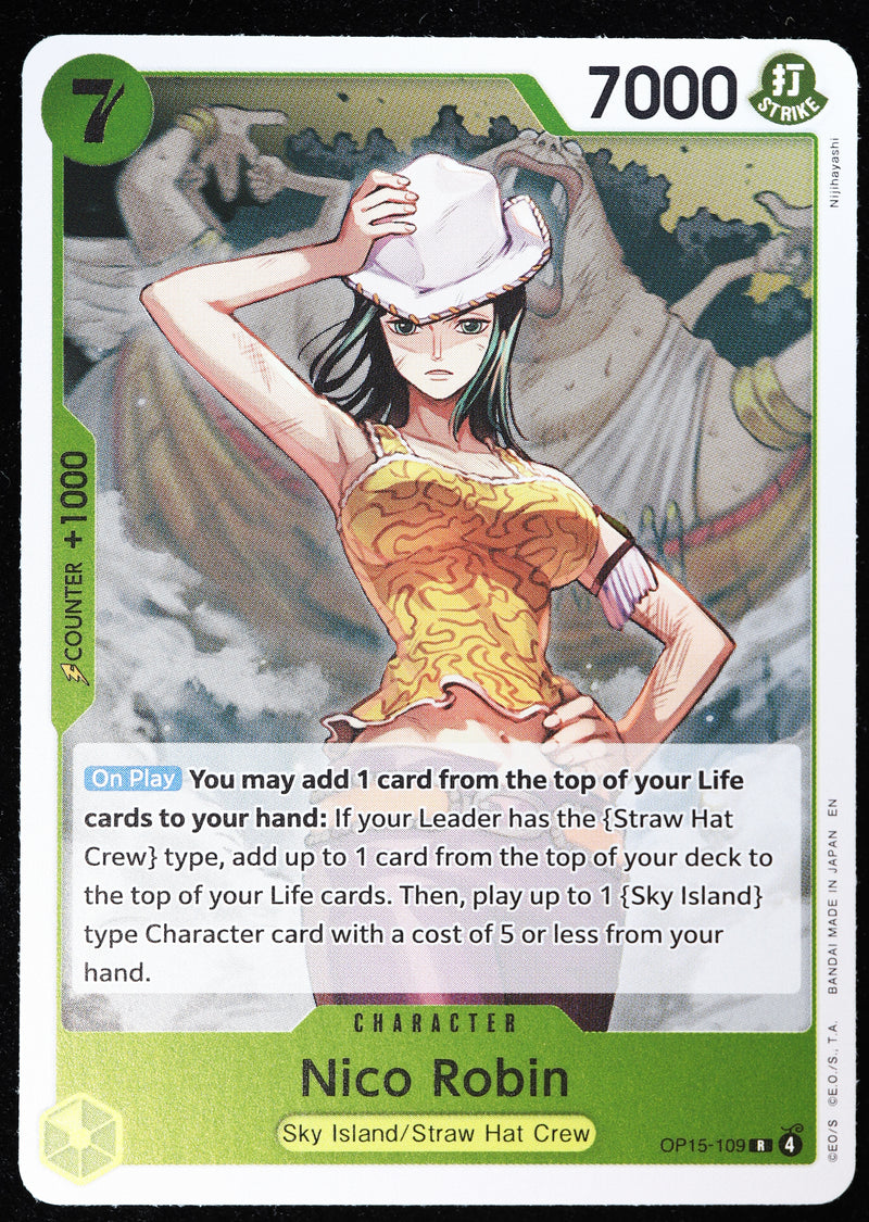 Nico Robin OP15-109 Regular Art Foil One Piece Card Game card front