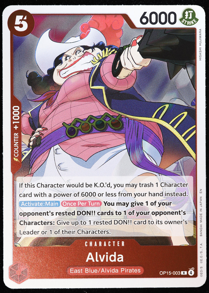Alvida OP15-003 Regular Art Foil One Piece Card Game card front
