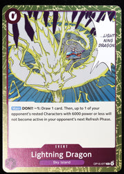 Lightning Dragon OP15-077 Regular Art Foil One Piece Card Game card front