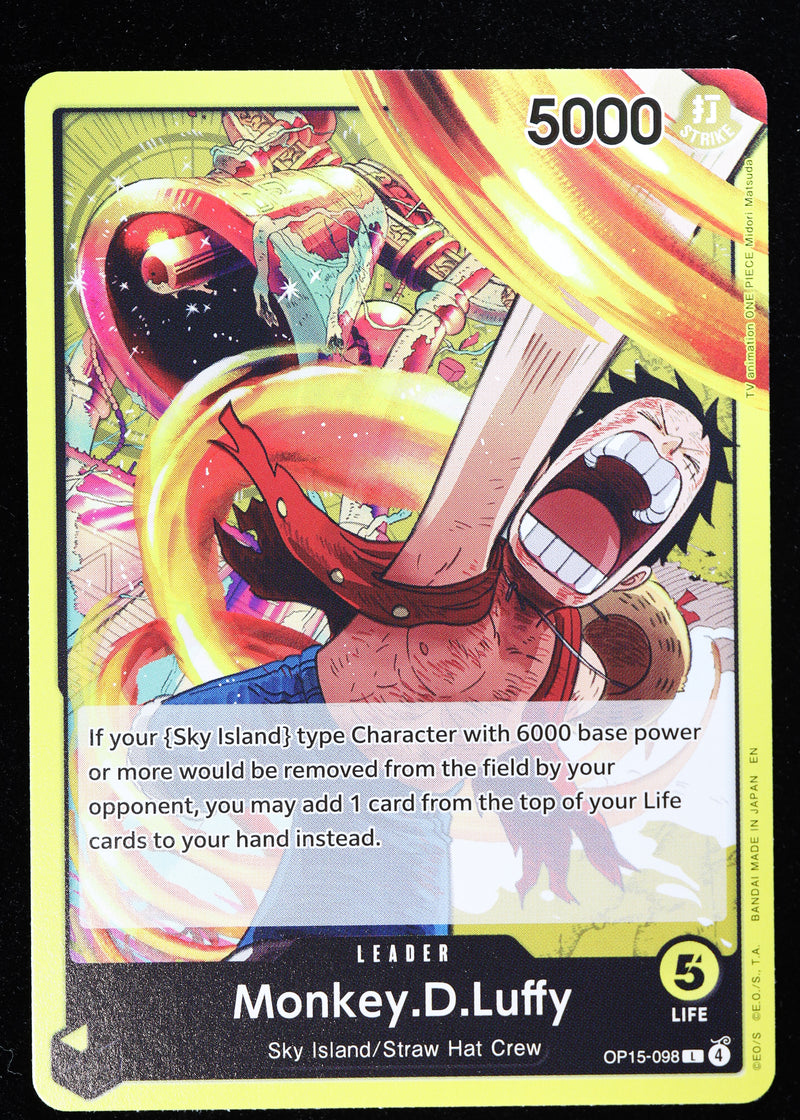 Monkey.D.Luffy OP15-098 Regular Art, Leader Card Nonfoil One Piece Card Game card front