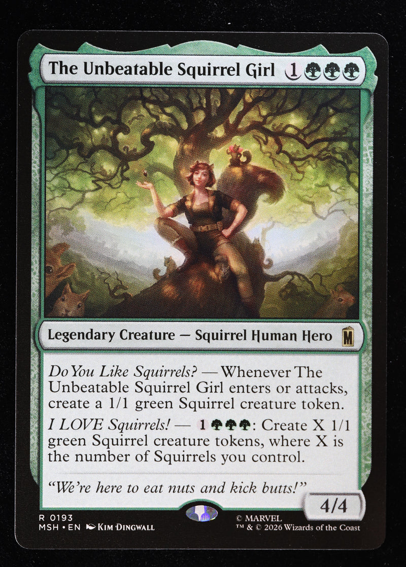 The Unbeatable Squirrel Girl 0193 Regular Art Nonfoil Magic: The Gathering card front