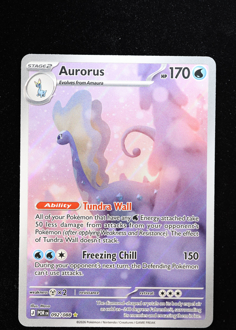 Aurorus 092/088 Pokémon card front