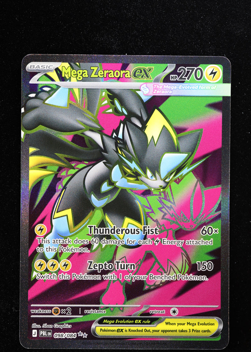 Mega Zeraora ex 098/084 Pokémon card front