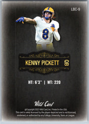 2022 Wild Card MATTE Kenny Pickett #LBC-9 football card back
