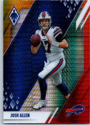 2021 Panini Phoenix Josh Allen #11 Fire Burst football card front