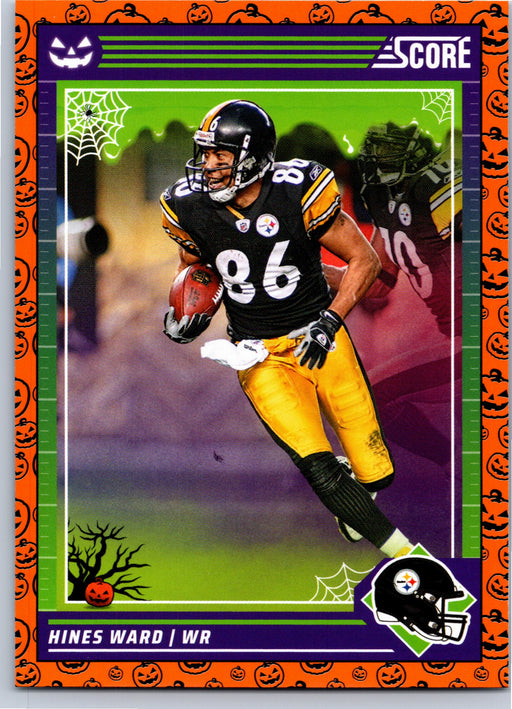 2024 Score-A-Treat Hines Ward #242 Orange Pumpkins football card front
