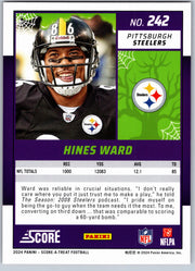 2024 Score-A-Treat Hines Ward #242 Orange Pumpkins football card back