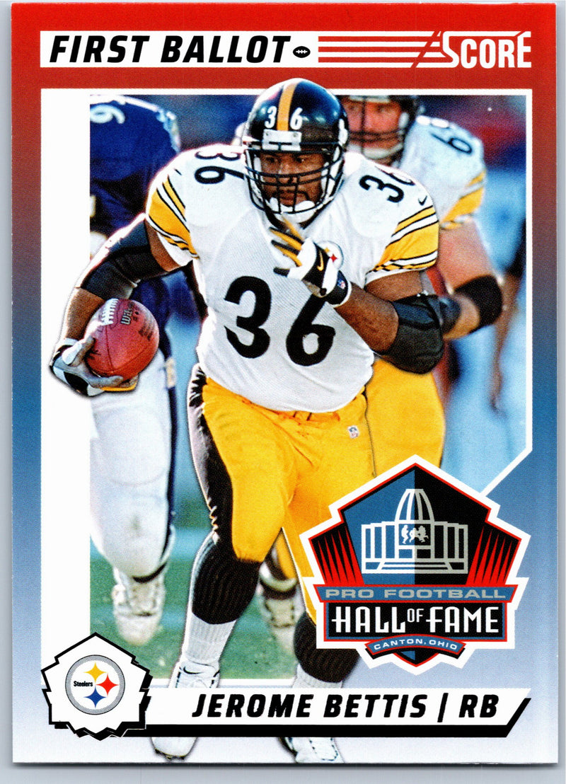 2024 Score First Ballot Jerome Bettis #10 football card front
