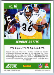 2024 Score First Ballot Jerome Bettis #10 football card back