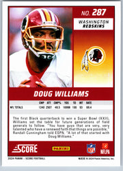 2023 Score Doug Williams #287 football card back
