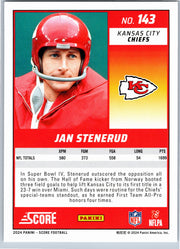 2024 Score Jan Stenerud #143 football card back