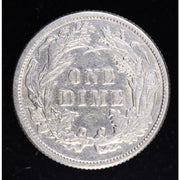 1887 Seated Liberty Dime 90 Percent Silver Coin Reverse