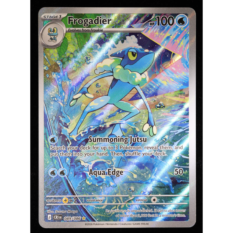 Frogadier 089/086 Illustration Rare | Black Bolt Pokémon Card