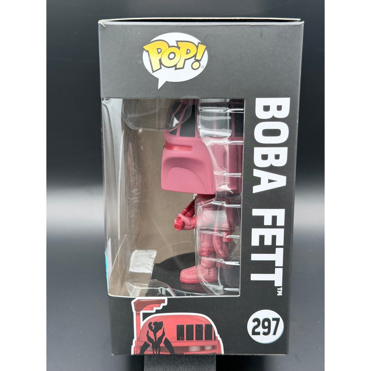 Funko Pop Boba Fett 297 Red WonderCon 2020 side view