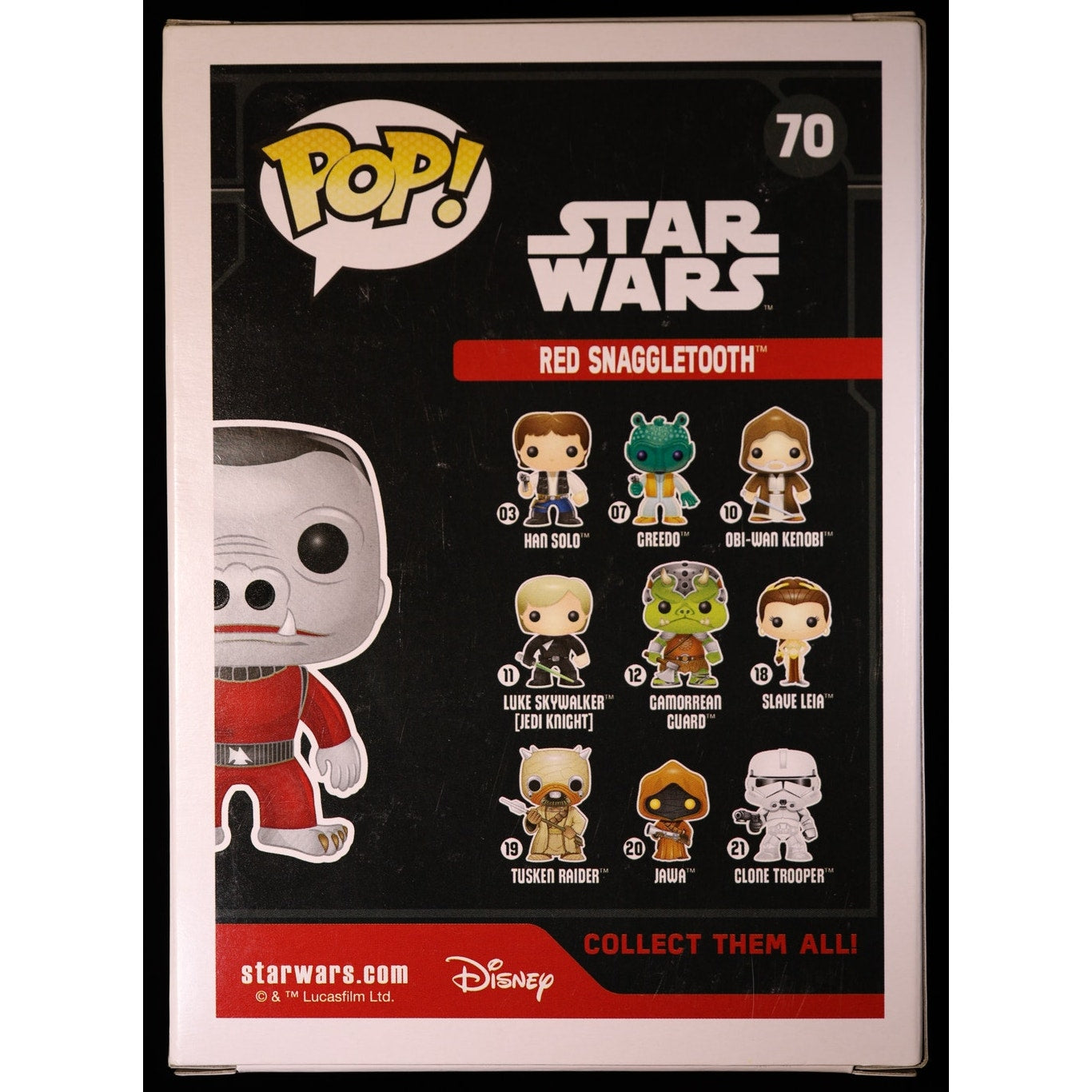 Funko Pop Star Wars Red Snaggletooth #70 Smuggler's Bounty Exclusive
