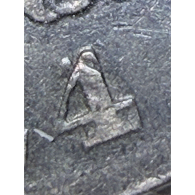 1824 4 Overdate Capped Bust Half Dollar overdate close detail