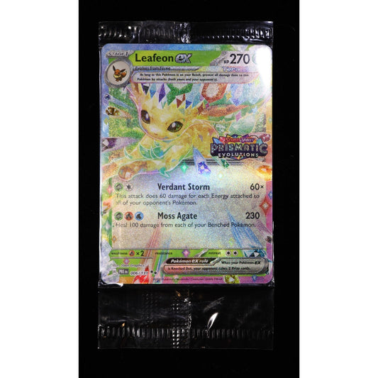 Pokemon Leafeon ex 006/131 Prismatic Evolutions Factory Sealed Promo