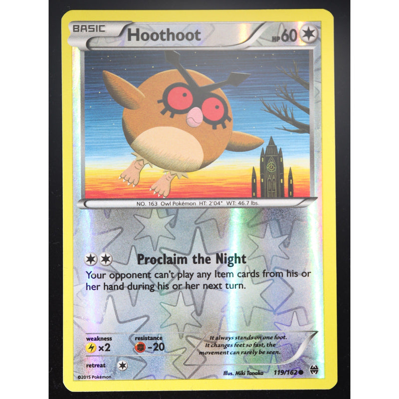 Pokemon Hoothoot 119/162 BREAKthrough Reverse Holo English NM