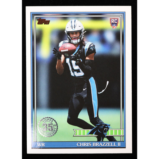 2026 Topps Flagship Chris Brazzell II RC 1991 Topps 91TR-26 Football front