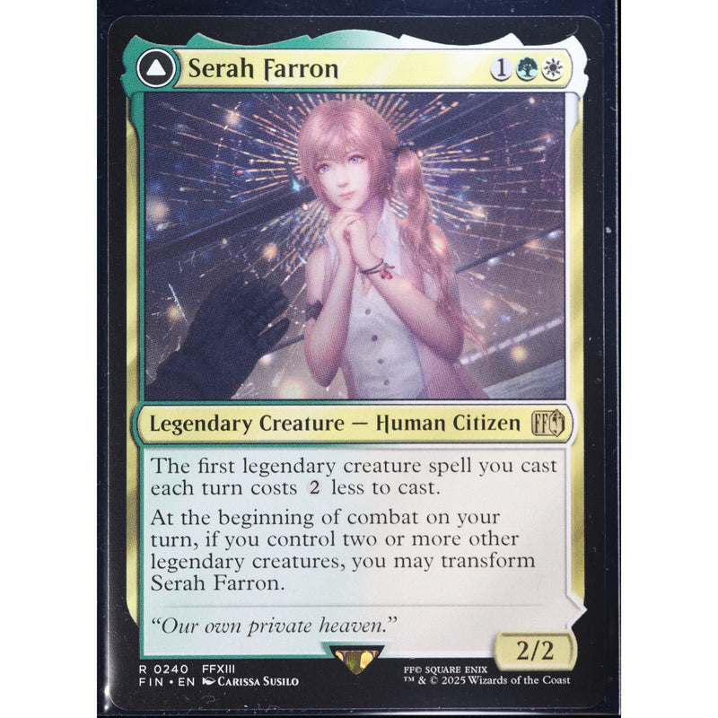 MTG Serah Farron Crystallized Serah Double Faced Final Fantasy Foil NM