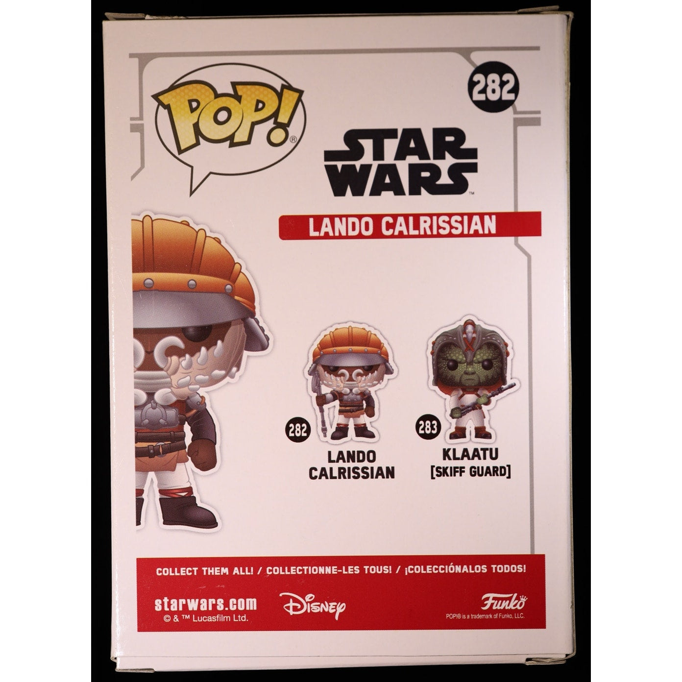 Funko Pop Star Wars Lando Calrissian #282 Smugglers Bounty Exclusive Return Of The Jedi