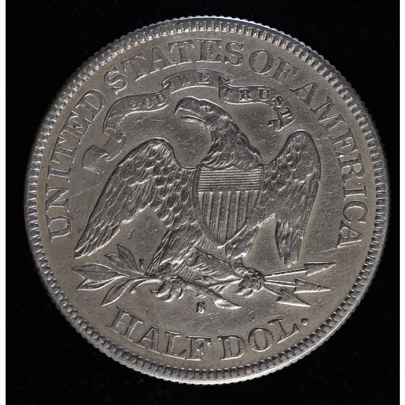 1877 Seated Liberty Half Dollar silver 50 cent coin reverse