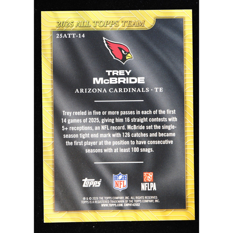 2026 Topps Flagship Trey McBride All Topps Team 25ATT-14 — Near Mint