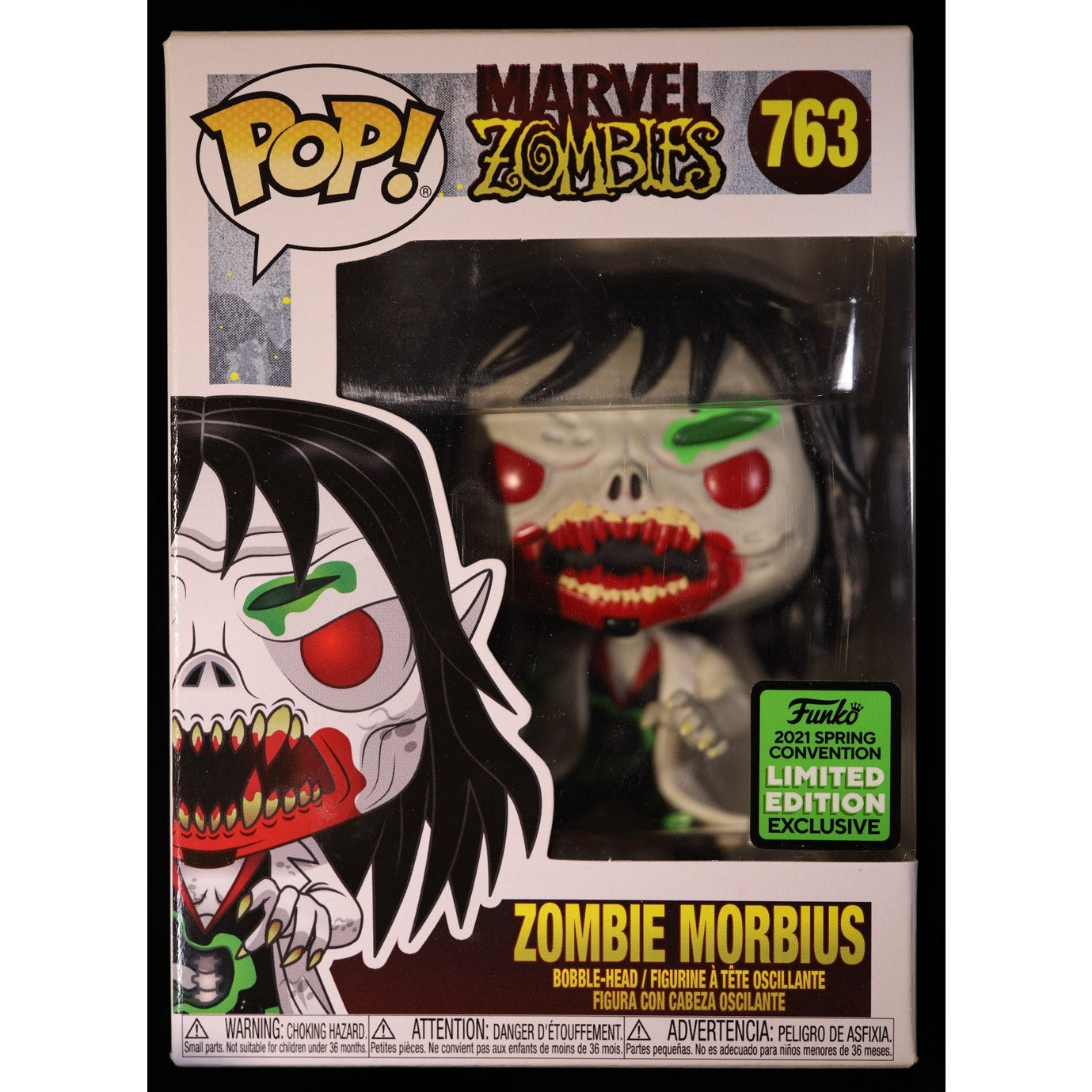 Funko Pop Marvel Zombies Zombie Morbius #763 Spring Convention Exclusive