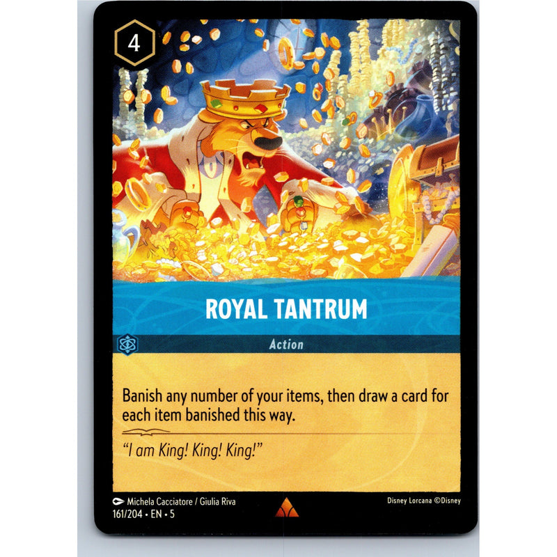 Disney Lorcana Royal Tantrum 161/204 SS Rare Nonfoil NM