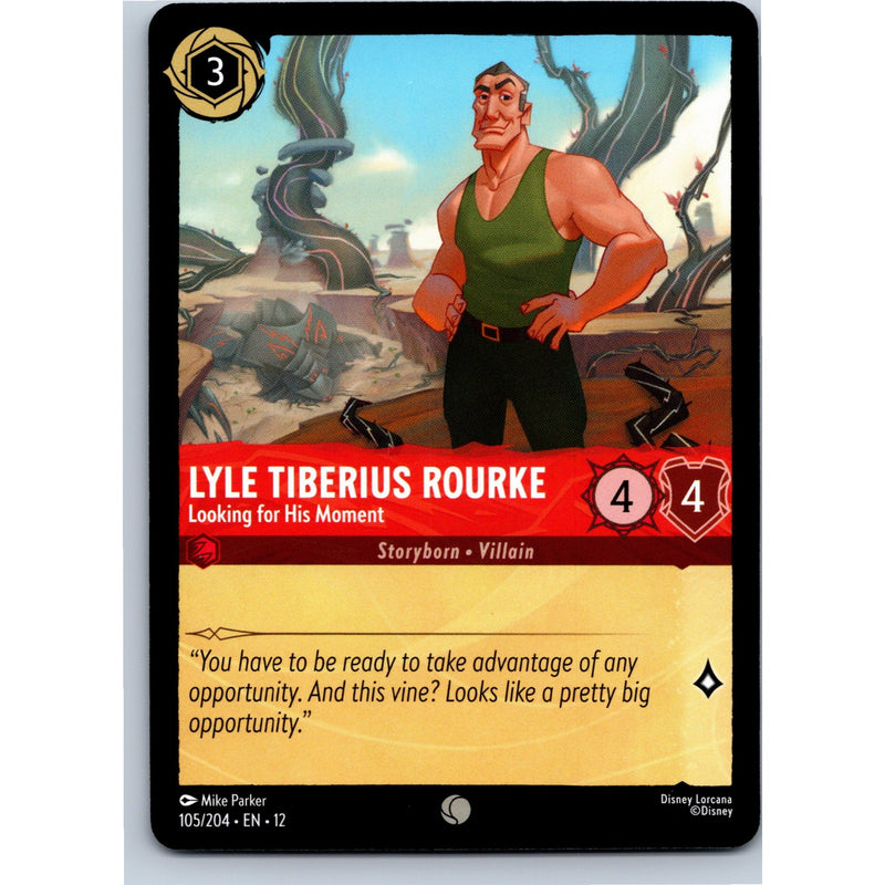 Lorcana Lyle Tiberius Rourke - Looking for His Moment 105/204 WU Nonfoil NM