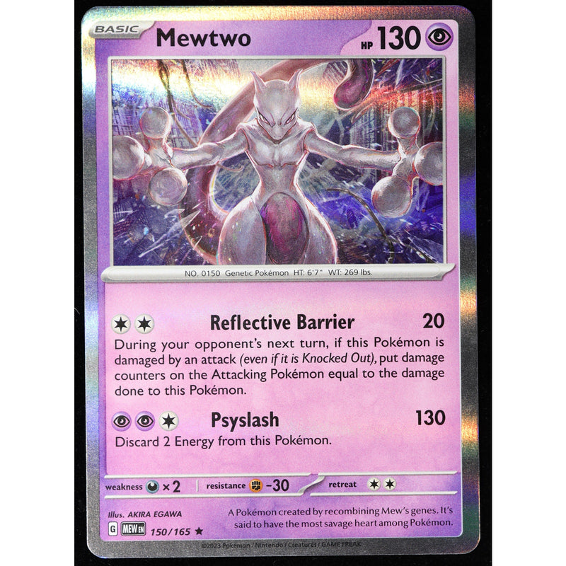Pokemon Mewtwo 150/165 Scarlet & Violet 151 Holo Rare