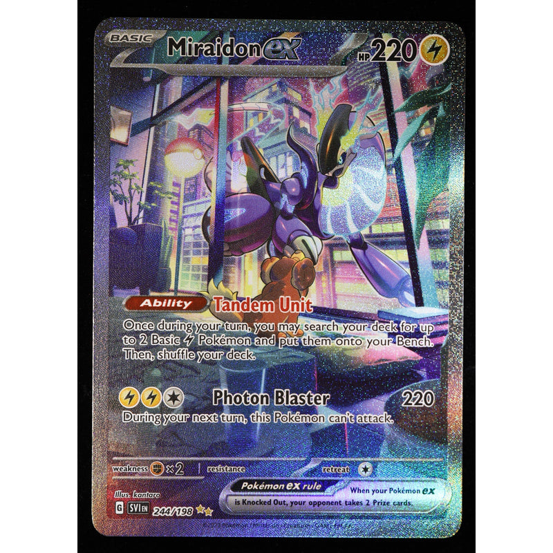 Miraidon ex #244/198 Special Illustration Rare Scarlet & Violet Pokemon Card