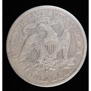 1877-S Seated Liberty Half Dollar Silver 50C Coin Reverse