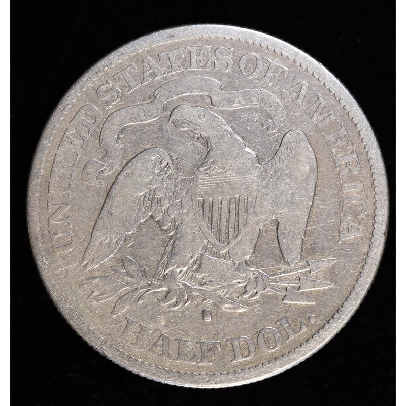 1877-S Seated Liberty Half Dollar Silver 50C Coin Reverse