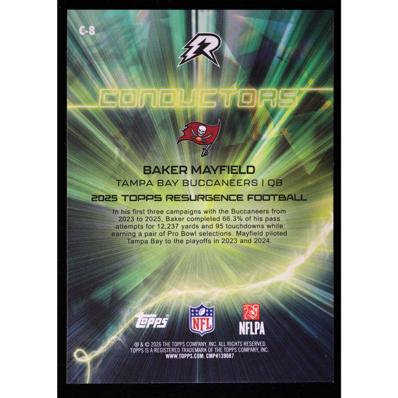 2025 Topps Resurgence Baker Mayfield Conductors C-8 — Near Mint