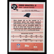 2026 Topps Flagship Chris Brazzell II RC 1991 Topps 91TR-26 Football back