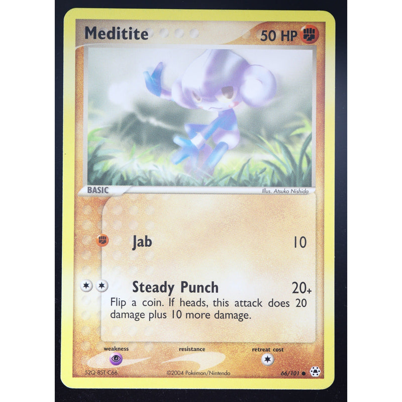 Pokemon Meditite 66/101 EX Hidden Legends Non-Holo English LP