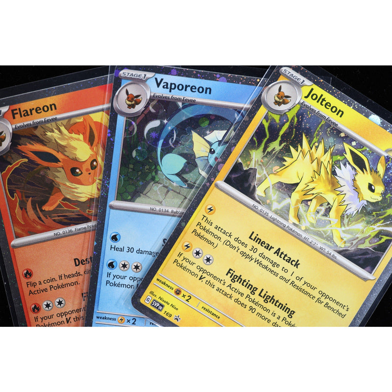Pokemon Flareon Vaporeon Jolteon SVP 167-169 Cosmos Holo Promo Set
