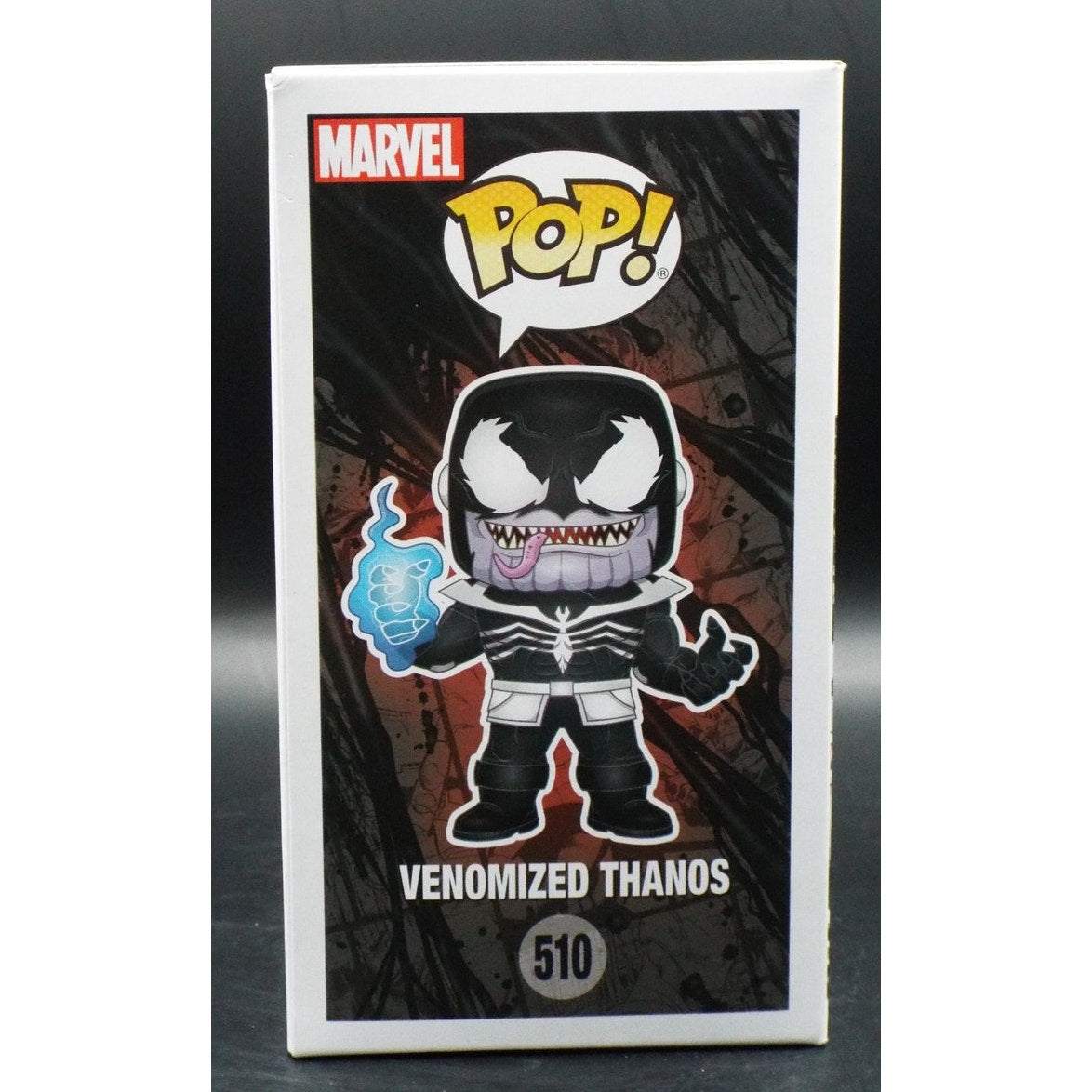 Venomized Thanos Funko Pop 510 side view box