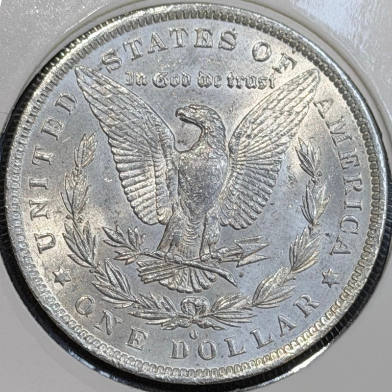 1884 O Morgan Silver Dollar reverse BU uncirculated condition