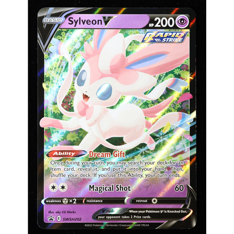 Sylveon V SWSH202 Black Star Promo – Pokémon Sword & Shield Promo