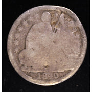 1840 O Seated Liberty Half Dime 90 Percent Silver Coin Obverse