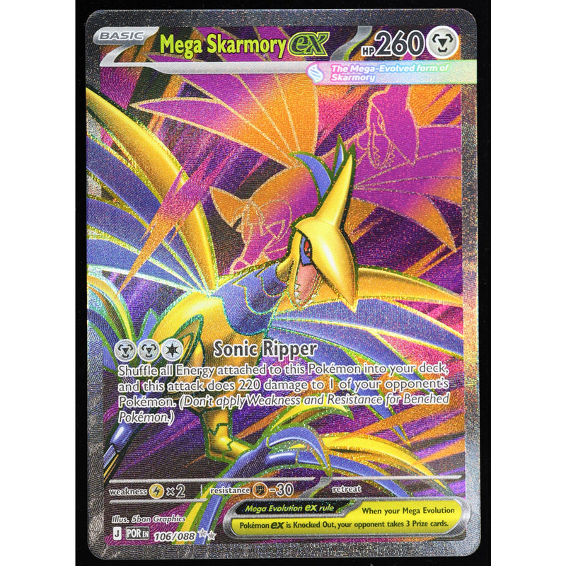 Pokemon Mega Skarmory ex 106/088 Perfect Order Special Illustration Rare NM